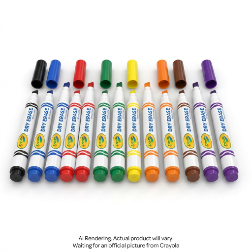 Marqueurs effaçables à sec Crayola — 12 couleurs