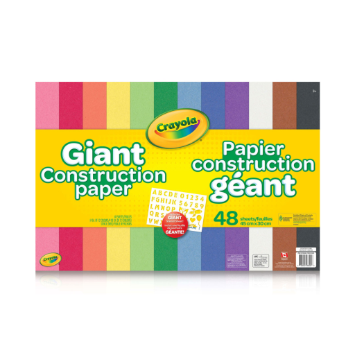 Papier de construction Crayola — 48 feuilles