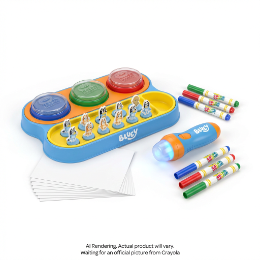 Trousse Color Wonder Magic Light Crayola — Bluey
