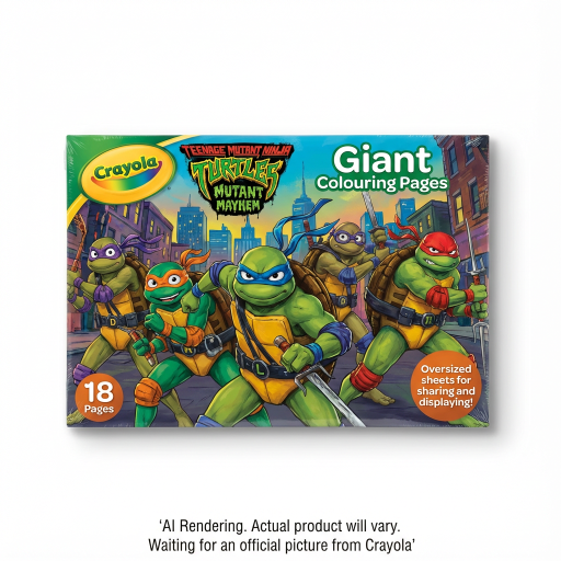 Pages géantes à colorier Crayola — TMNT