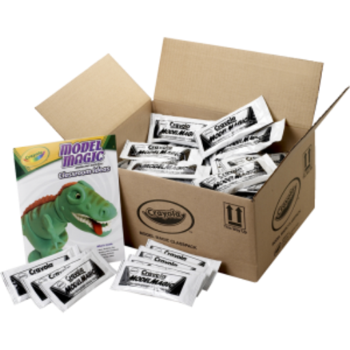 Pâte à modeler Model Magic Crayola — boîte scolaire, 75 sachets blancs de 1 oz
