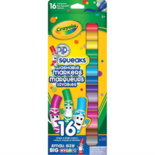 Marqueurs lavables Pip-Squeaks Crayola — 16 couleurs