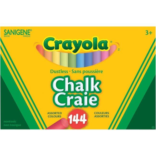Craies sans poussière Crayola — 144 pièces