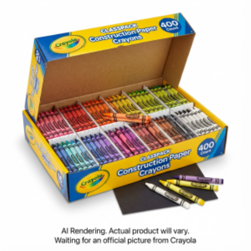 Crayons pour papier de construction Crayola — 400 crayons, 16 couleurs