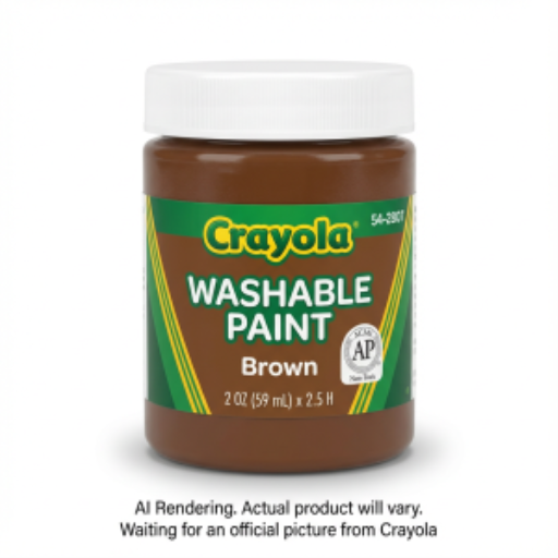 Peinture lavable Crayola — brun, 59 ml