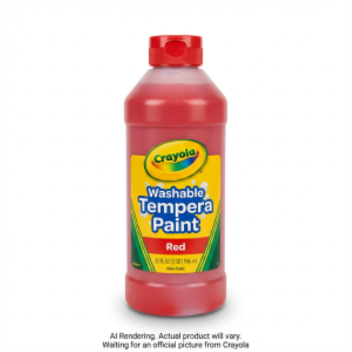 Peinture tempera lavable Crayola — rouge, 946 ml