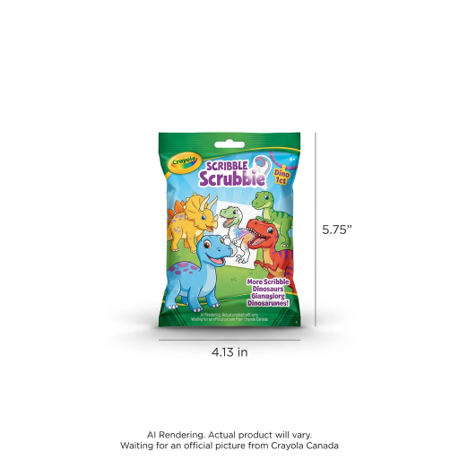 Animal Scribble Scrubbie Crayola — 1 pièce — dinosaures