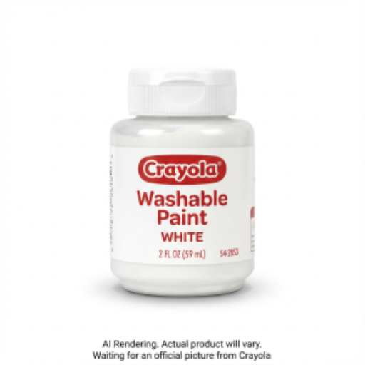 Peinture lavable Crayola — blanc, 59 ml