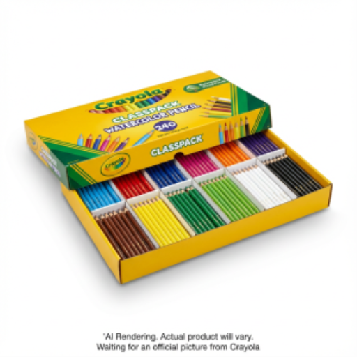 Crayons aquarellables Crayola — 240 crayons, 12 couleurs