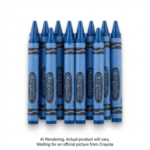 Crayons Crayola en vrac — bleu, boîte de 12