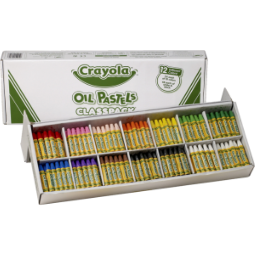 Pastels à l’huile Crayola — 336 bâtons, 12 couleurs