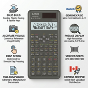 Trust infographic for Casio FX991MSPLUS2 scientific calculator with build, spec, and shipping cues.