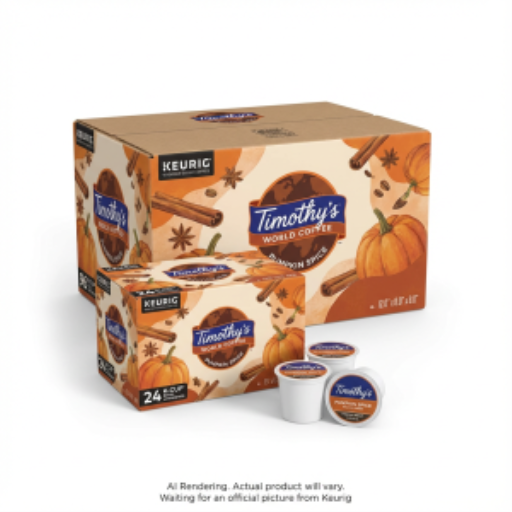 Capsules K-Cup Timothy’s — épices à la citrouille, torréfaction moyenne, 24 unités