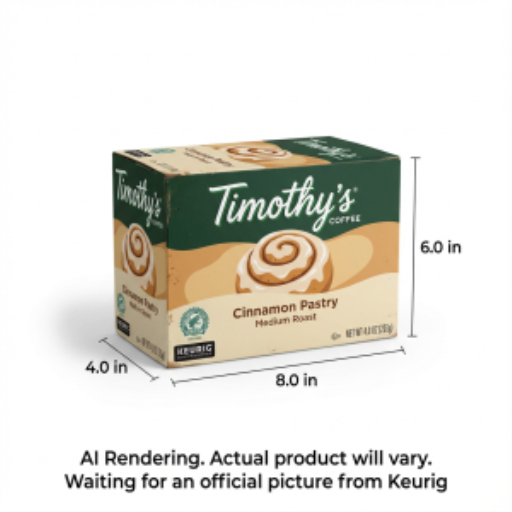 Capsules K-Cup Timothy’s — pâtisserie à la cannelle, torréfaction moyenne, 24 unités
