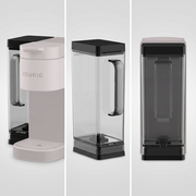 PDP matrix shows three angles of the 76-38571 Keurig K-2500 clear 3.25L water reservoir and base on a neutral background.