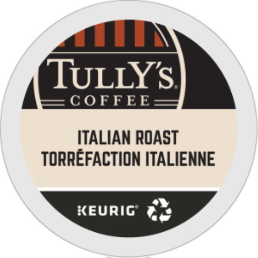 Capsules K-Cup Tully’s — torréfaction italienne, 24 unités