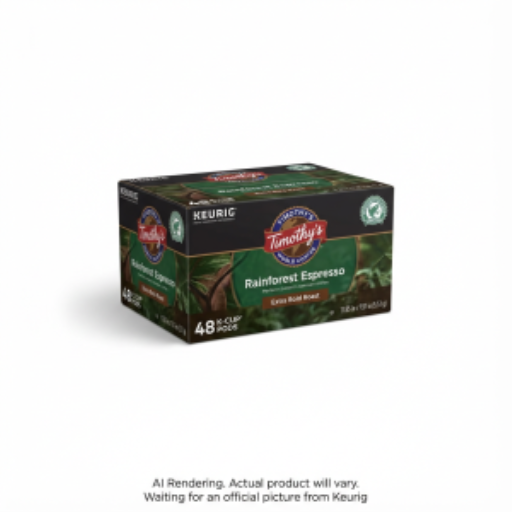 Capsules K-Cup Timothy’s — Rainforest Espresso, 48 unités