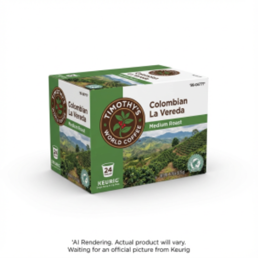 Capsules K-Cup Timothy’s — colombien La Vereda, torréfaction moyenne, 24 unités