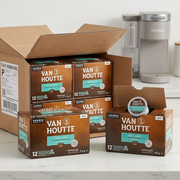 Safe unboxing: Van Houtte boxes from 12-count case in protective packaging with one ready to use.