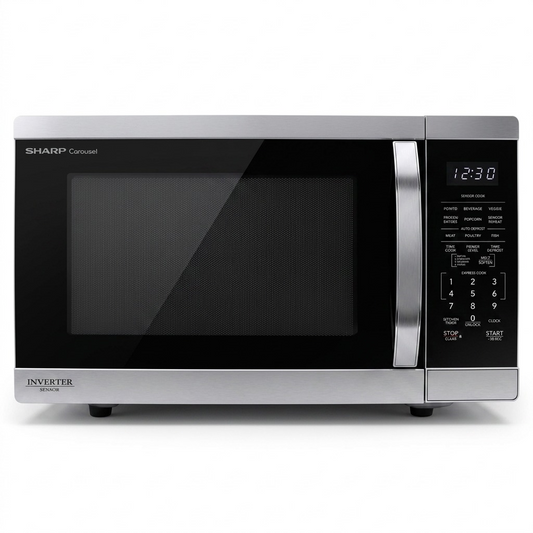 Sharp SMC1464KSC Countertop Microwave Inverter Technology Stainless Steel