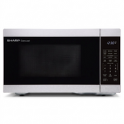 SHARP SMC1162KSC 1.1 cu. ft. Countertop Microwave on a pure white background.