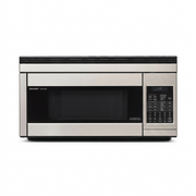 A high-resolution hero shot of the SHARP R1874TY over-the-range microwave.