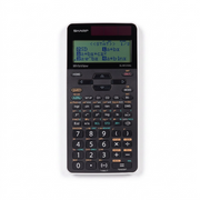 SHARP EL-W535XG-WH scientific calculator hero shot on pure white background, centered composition.
