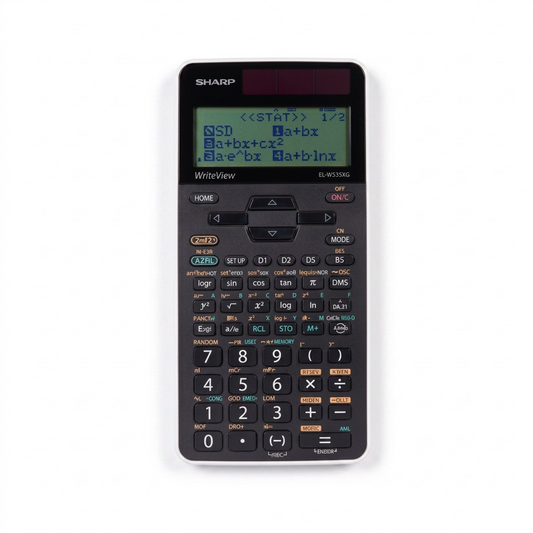 SHARP EL-W535XG-WH scientific calculator hero shot on pure white background, centered composition.
