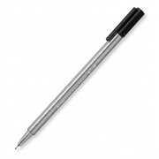 Canonical hero shot of the STAEDTLER Triplus 334-9-A7 fineliner, 0.3mm black ink, on a pure white background.