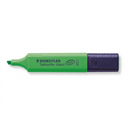 High-resolution hero shot of the STAEDTLER Textsurfer classic green highlighter, with exact text and cap seen in image_0.png, on a pure white background.
