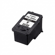 A premium, high-resolution hero shot showcasing a Canon PG-260XL Black Ink Cartridge.