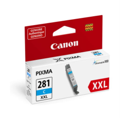 Cartouche d’encre Canon CLI-281XXL — cyan, très haute capacité (1980C001)