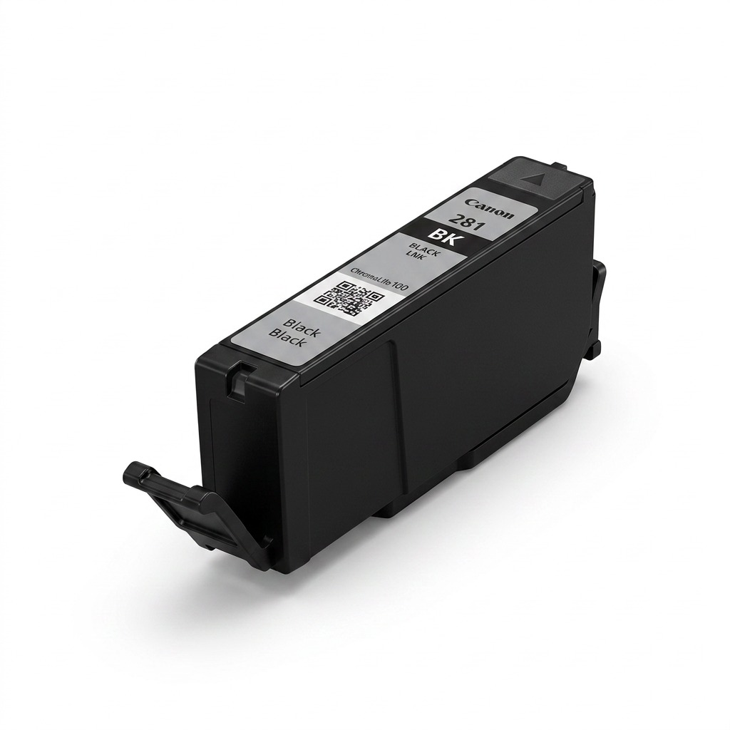 High-resolution Canon CLI-281 Black ink cartridge hero shot on a white background.