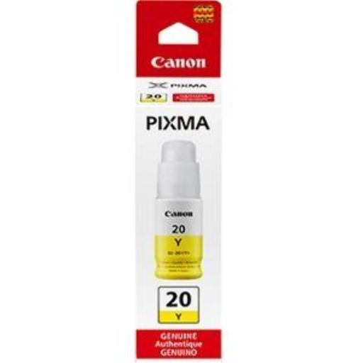 Bouteille d’encre Canon GI-20 — jaune (3396C001)