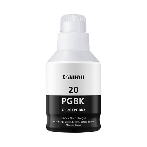 Bouteille d’encre Canon GI-20 — noir pigment (3383C001)