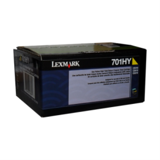 Toner Lexmark 70C1HY0 — jaune, 3K pages, programme de retour