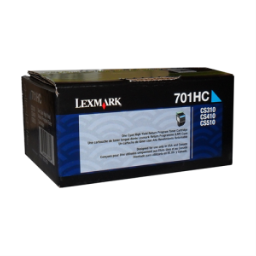 Toner Lexmark 70C1HC0 — cyan, 3K pages, programme de retour, pour CS310 / CS-CX410/510