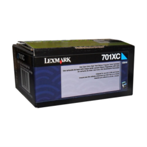 Toner Lexmark — cyan — compatible Lexmark CS510, Lexmark CX510, 4K pages, programme de retour, 70C1XC0