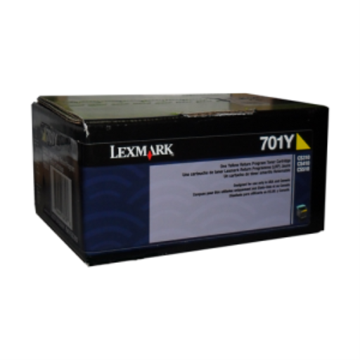 Toner Lexmark — jaune — compatible Lexmark CS310, Lexmark CS410, Lexmark CS510, Lexmark CX310 et plus, 1K pages, programme de retour, 70C10Y0