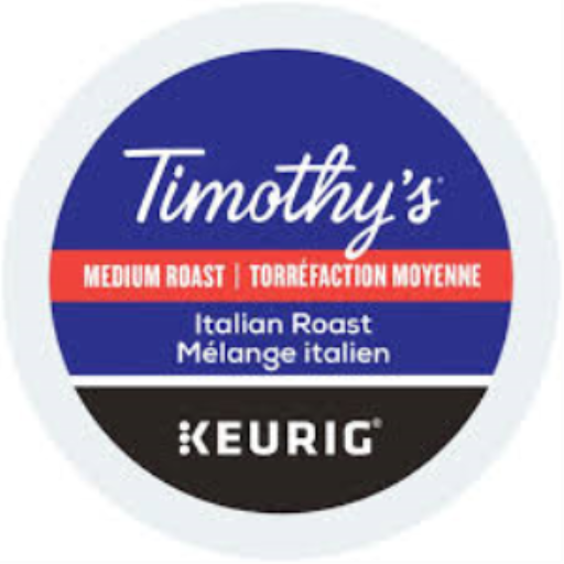 Capsules K-Cup Timothy’s — mélange italien, torréfaction foncée, 24 unités