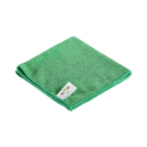 Chiffons en microfibre — vert, 16 x 16 po, paquet de 10