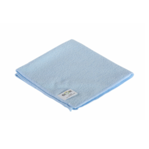 Chiffons en microfibre — bleu, 16 x 16 po, paquet de 10