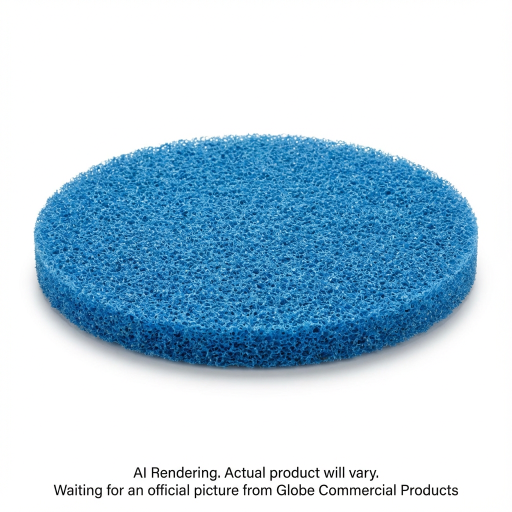 Tampon de plancher pour entretien — 10 po, bleu