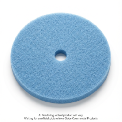 Tampon de plancher pour polissage — 22 po, bleu