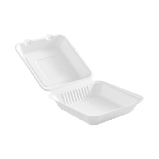 Contenants alimentaires compostables — 6 x 6 x 3 po, 50 unités