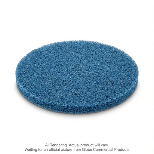 Tampon de plancher pour entretien — 21 po, bleu