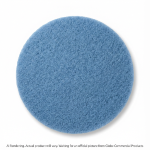 Tampon de plancher pour polissage — 19 po, bleu