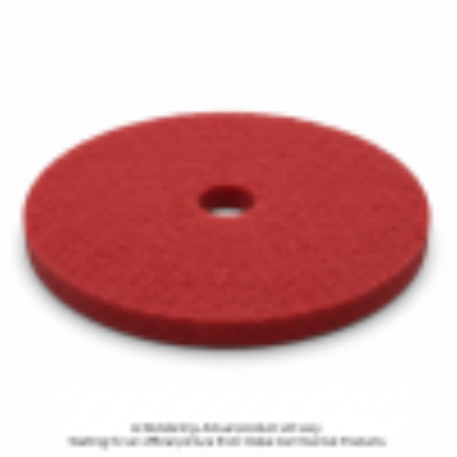 Tampon de plancher pour polissage — 15 po, rouge