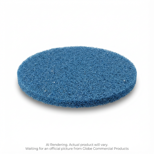 Tampon de plancher pour entretien — 12 po, bleu