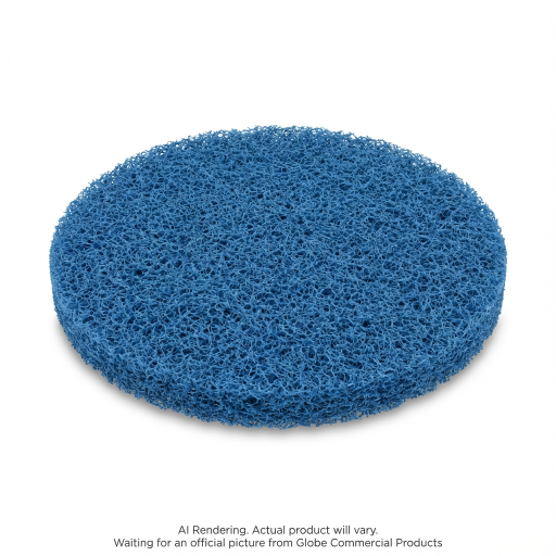 Tampon de plancher pour entretien — 11 po, bleu